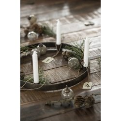 Ib Laursen Vedhng 1-4 firkantet m/jutesnor butter cream