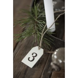 Ib Laursen Vedhng 1-4 firkantet m/jutesnor butter cream