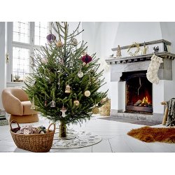 Bloomingville Julestrmpe - Vence Christmas Stocking, Natur, Bomuld, 1 stk.