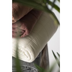 Ib Laursen - Vintage quilt butter cream - 130 x 180 cm