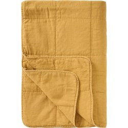 Ib Laursen Vintage quilt harvest yellow 130x180 cm.