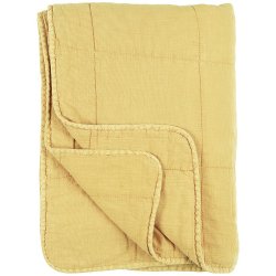 Ib Laursen Vintage quilt lemon drop 130x180 cm