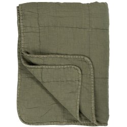 Ib Laursen Vintage quilt olive 130x180 cm