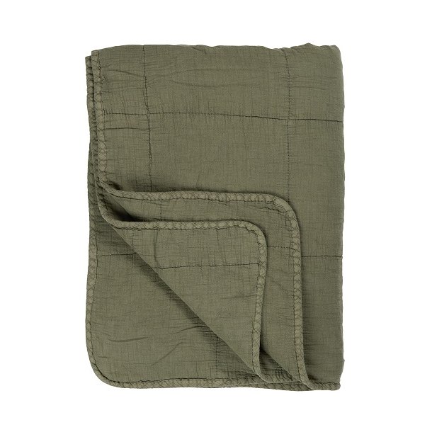 Ib Laursen Vintage quilt olive 130x180 cm