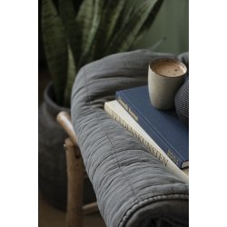 Ib Laursen Vintage quilt thunder grey 130x180 cm.