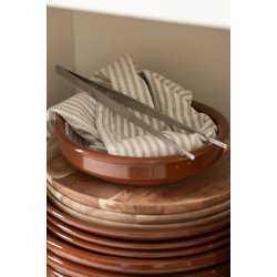  Ib Laursen Viskestykke Asger natur med smalle stvbl striber 50x70 cm