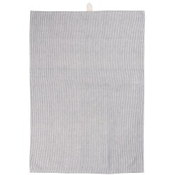 Ib Laursen Viskestykke Bertram med mrkebl og natur mlkedrengestriber 50x70 cm.