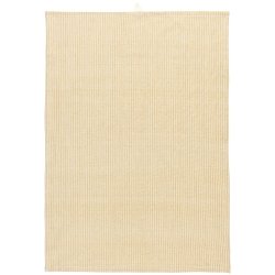 Ib Laursen Viskestykke Carla sart gul med hvide striber 50x70 cm.