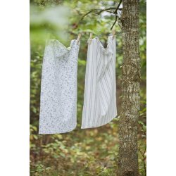 Ib Laursen Viskestykke Dorothea med stvbl blomsterranker