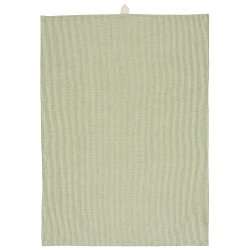 Ib Laursen - Viskestykke Emil med grnne tynde striber 50x70 cm.