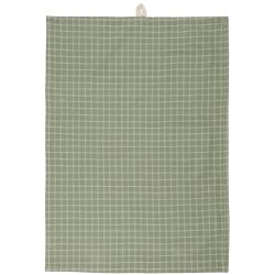 Ib Laursen - Viskestykke Holger stvgrn m/naturfarvede sm tern 50/70 cm.