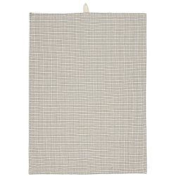 Ib Laursen - Viskestykke Huxi natur med sm bl tern 50x70 cm.
