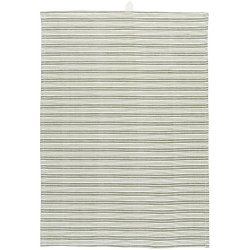 Ib Laursen Viskestykke Oliver stvgrn med hvide striber 50x70 cm.