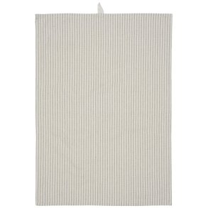 Ib Laursen Viskestykke Otto natur med smalle stvgrnne striber 50x70 cm