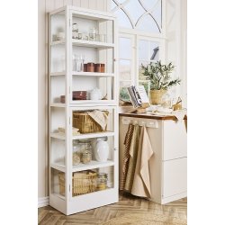 Ib Laursen -Viskestykke Rasmus rustikbrun med naturfarvede sm tern 50x70 cm.