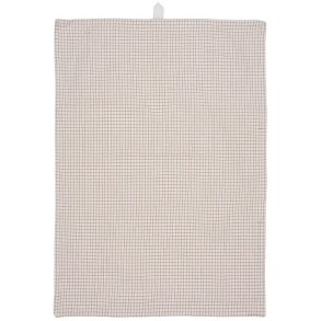 Ib Laursen Viskestykke Silas natur med sm brune tern 50x70 cm