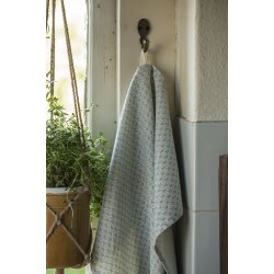 Ib Laursen Viskestykke med blt blomstermnster