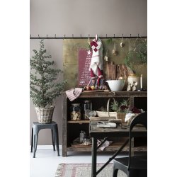 Ib Laursen Viskestykke m rde striber i siderne 50x70 cm