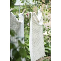 Ib Laursen - Viskestykke natur med lysebl prikker