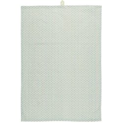 Ib Laursen - Viskestykke natur med lysebl prikker