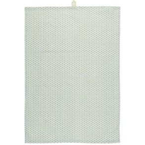 Ib Laursen - Viskestykke natur med lysebl prikker