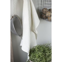 Ib Laursen - Viskestykke vaffelmnster hvidt