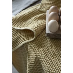 Ib Laursen - Viskestykke vaffelmnster mustard