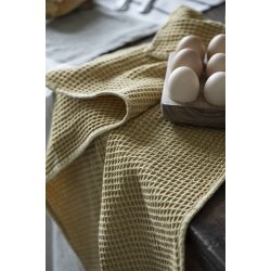 Ib Laursen - Viskestykke vaffelmnster mustard