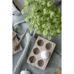 Ib Laursen - Viskestykke vaffelmnster stvgrn 50x70cm.