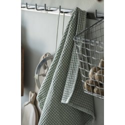 Ib Laursen - Viskestykke vaffelmnster stvgrn 50x70cm.