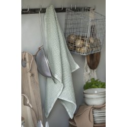 Ib Laursen - Viskestykke vaffelmnster stvgrn 50x70cm.