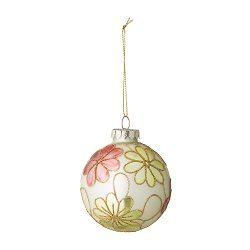 Bloomingville - Julekugle - Xavia Ornament, Orange, Glaskugle