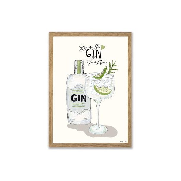  Mouse &amp; Pen - You are my Gin A4 plakat 21.0 X 29.7 CM