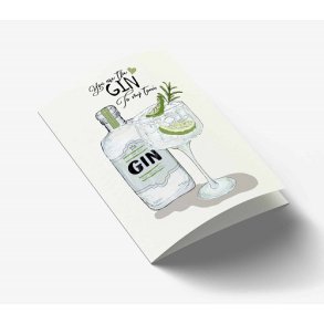 Mouse & Pen - You are my Gin kort - lille A7 kort