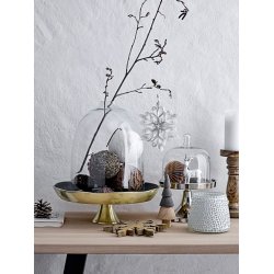 Bloomingville - Julekugle - Zada Ornament, Brun, Egeblade -  kugle