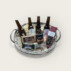 Adventskurv med l og masser af sde sager