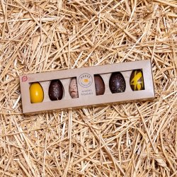 P�skegave med Anker Chokolade og blomster