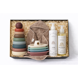 Barselsgave med leget�j og bad til den lille ny