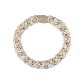 ByStr Hrelastik  Multi Beige/Guld glitter