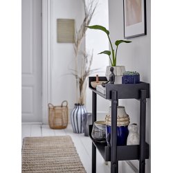 Bloomingville Benna Fyrfadsstage, Sort, Resin L8xH12xW8cm