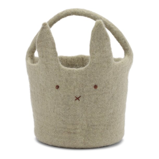 Gry &amp; Sif Big Bunny Basket - Dusty Green