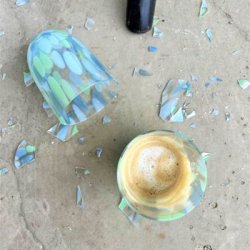 Anna von Lipa Big Confetti tumbler glas - Pacific