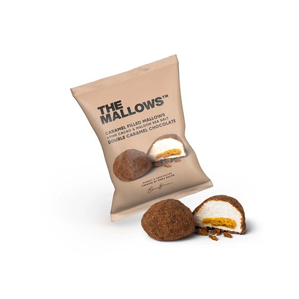 The Mallows - Caramel Filled, Double Caramel Choc, flowpack