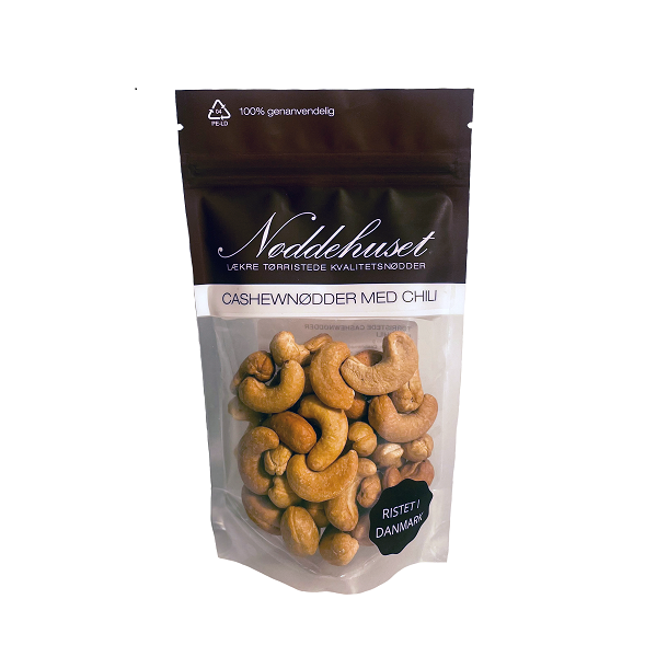 Nddehuset Trristede Cashewndder med Chilismag 85g