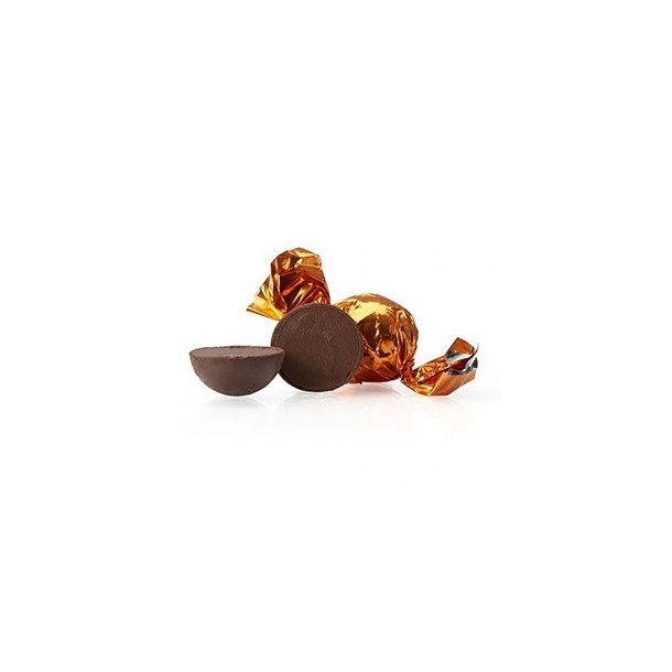 Cocoture - Orange fyldt Cocoture chokoladekugle 70% mrk chokolade med chokocream - 1 stk