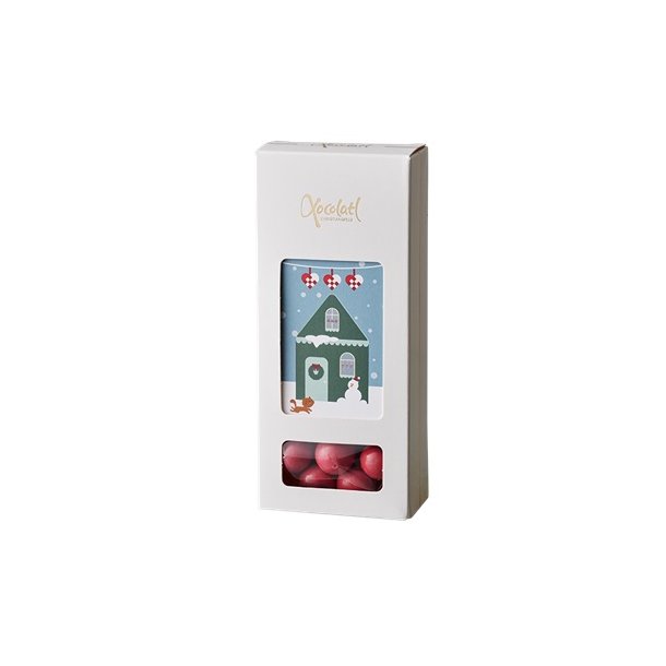 Xocolatl - Christmas city mandler med hindbr overtrk - ca. 90g