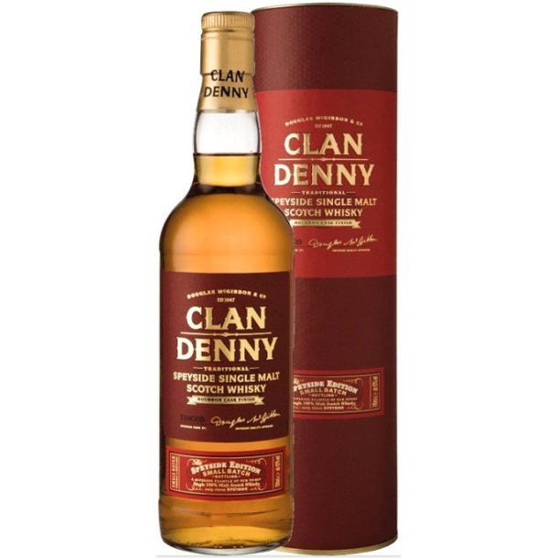 Clan Denny Speyside Single Malt Whisky 43% / 70 CL.