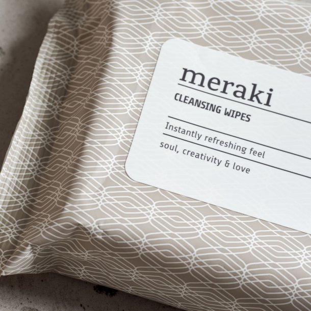 Meraki Cleansing wipes, Aloe vera, Brun/Hvid