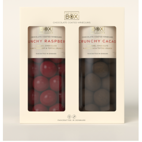 Box The Original - Gave�ske med Crunchy Raspberry og crunchy cacao 2 x 250g