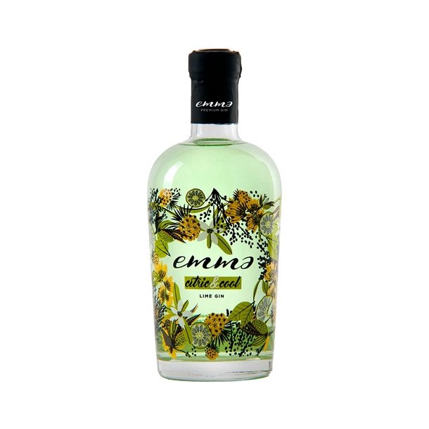 Gin - Emma Citric &amp; Cool Lime  - 38,5% - 70 cl.